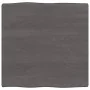 Tischplatte aus behandeltem Holz, braune Live-Kante, 60 x 60 x (2–4) cm von vidaXL, Tischplatten - Ref: Foro24-364002, Preis:...