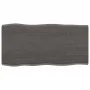 Tischplatte aus behandeltem Eichenholz, braune Live-Kante, 80 x 40 x 2 cm von vidaXL, Tischplatten - Ref: Foro24-364004, Prei...