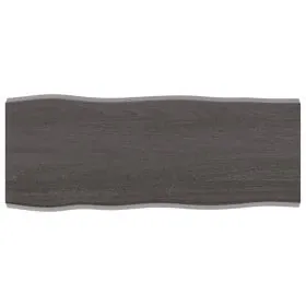 Tablero mesa madera tratada borde vivo marrón 100x40x(2-4) cm de vidaXL, Tableros para mesas - Ref: Foro24-364014, Precio: 43...