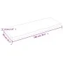 Treated wood table top brown live edge 100x40x(2-4) cm by vidaXL, Table tops - Ref: Foro24-364014, Price: 43,74 €, Discount: %