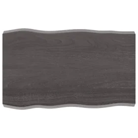 Treated wood table top brown live edge 80x50x(2-6) cm by vidaXL, Table tops - Ref: Foro24-364009, Price: 51,95 €, Discount: %