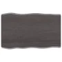 Treated wood table top brown live edge 80x50x(2-6) cm by vidaXL, Table tops - Ref: Foro24-364009, Price: 51,95 €, Discount: %