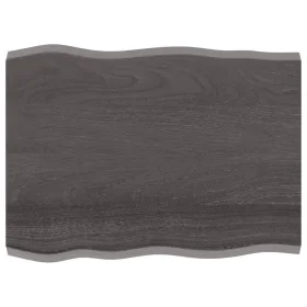 Treated wood table top brown live edge 80x60x(2-4) cm by vidaXL, Table tops - Ref: Foro24-364011, Price: 49,21 €, Discount: %