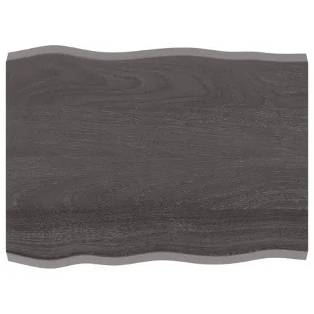 Treated wood table top brown live edge 80x60x(2-4) cm by vidaXL, Table tops - Ref: Foro24-364011, Price: 49,21 €, Discount: %