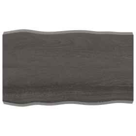 Treated wood table top brown live edge 100x60x(2-6) cm by vidaXL, Table tops - Ref: Foro24-364021, Price: 71,09 €, Discount: %