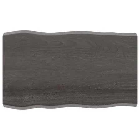 Tablero mesa madera tratada borde vivo marrón 100x60x(2-6) cm de vidaXL, Tableros para mesas - Ref: Foro24-364021, Precio: 71...