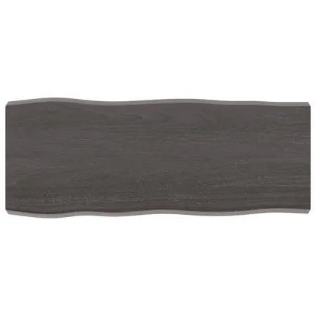 Treated wood table board with live edge, brown, 100x40x(2-6) cm. by vidaXL, Table tops - Ref: Foro24-364015, Price: 51,95 €, ...
