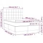 Boxspringbett mit blauer Stoffmatratze 140x200 cm von vidaXL, Betten und Lattenroste - Ref: Foro24-3142343, Preis: 496,04 €, ...
