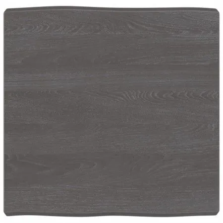 Tablero mesa madera tratada borde vivo marrón 60x60x(2-6) cm by vidaXL, Table tops - Ref: Foro24-364003, Price: 47,84 €, Disc...