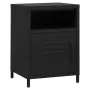 Nachttisch aus schwarzem Stahl, 35 x 35 x 51 cm von vidaXL, Nachttische - Ref: Foro24-336223, Preis: 78,69 €, Rabatt: %