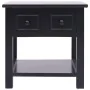 Mesa auxiliar madera de Paulownia negro 40x40x40 cm de vidaXL, Mesas auxiliares - Ref: Foro24-284071, Precio: 39,42 €, Descue...