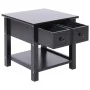 Mesa auxiliar madera de Paulownia negro 40x40x40 cm de vidaXL, Mesas auxiliares - Ref: Foro24-284071, Precio: 39,42 €, Descue...