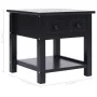 Mesa auxiliar madera de Paulownia negro 40x40x40 cm de vidaXL, Mesas auxiliares - Ref: Foro24-284071, Precio: 39,42 €, Descue...