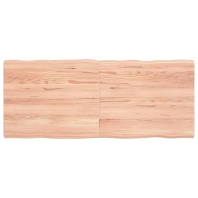 Treated wood table top with natural brown edge 120x50x(2-4)cm by vidaXL, Table tops - Ref: Foro24-363958, Price: 42,37 €, Dis...