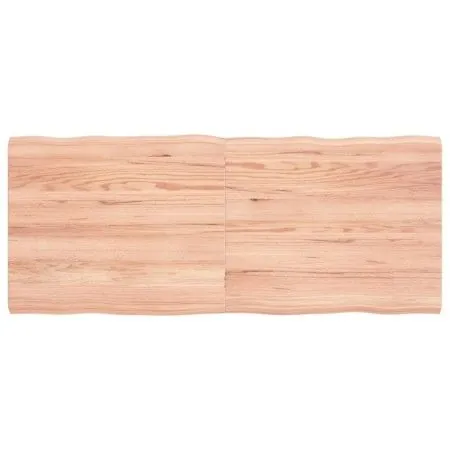 Treated wood table top with natural brown edge 120x50x(2-4)cm by vidaXL, Table tops - Ref: Foro24-363958, Price: 42,37 €, Dis...