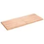 Treated wood table top with natural brown edge 120x50x(2-4)cm by vidaXL, Table tops - Ref: Foro24-363958, Price: 42,37 €, Dis...