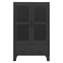 Industrieller Aufbewahrungskoffer aus schwarzem Metall, 70 x 40 x 115 cm von vidaXL, Aufbewahrungskisten - Ref: Foro24-339621...