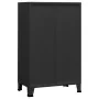 Industrieller Aufbewahrungskoffer aus schwarzem Metall, 70 x 40 x 115 cm von vidaXL, Aufbewahrungskisten - Ref: Foro24-339621...