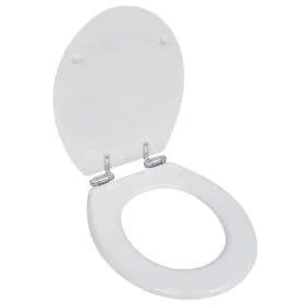 WC-Sitz MDF mit Soft-Close-Funktion in Weißem Design von vidaXL, Toiletten- und Bidetsitze - Ref: Foro24-140798, Preis: 41,67...