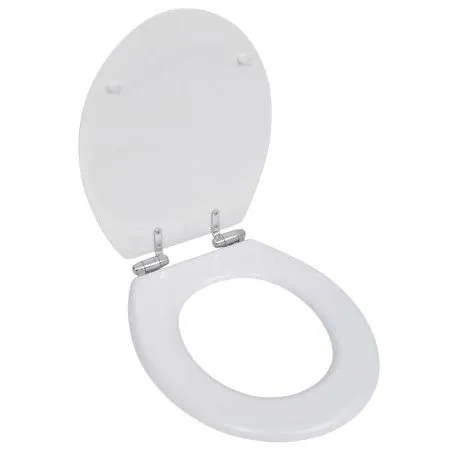 WC-Sitz MDF mit Soft-Close-Funktion in Weißem Design von vidaXL, Toiletten- und Bidetsitze - Ref: Foro24-140798, Preis: 41,67...