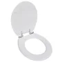 WC-Sitz MDF mit Soft-Close-Funktion in Weißem Design von vidaXL, Toiletten- und Bidetsitze - Ref: Foro24-140798, Preis: 41,67...