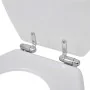 Toilet seat WC MDF with soft close lid, white design by vidaXL, Toilet and bidet seats - Ref: Foro24-140798, Price: 41,67 €, ...