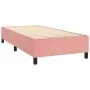 Box spring bed with pink velvet mattress 90x190 cm by vidaXL, Beds and slatted bases - Ref: Foro24-3143180, Price: 332,75 €, ...