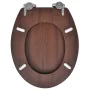 Toilettensitz WC Soft-Close-Deckel MDF braun von vidaXL, Toiletten- und Bidetsitze - Ref: Foro24-140800, Preis: 55,33 €, Raba...