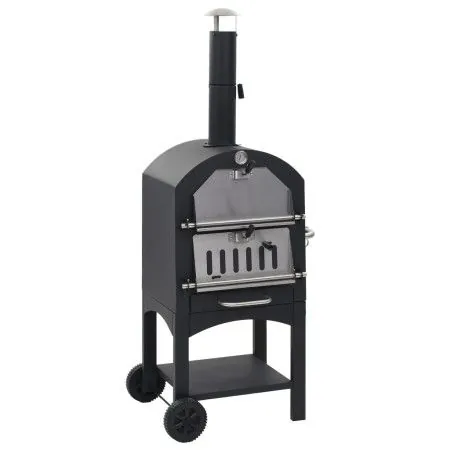 Schamotte-Holzkohle-Pizzaofen für den Außenbereich von vidaXL, Geräte zur Pizzaherstellung - Ref: Foro24-44279, Preis: 231,92...
