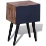 Mesita de noche con 2 cajones madera de teca reciclada de vidaXL, Mesitas de noche - Ref: Foro24-241711, Precio: 100,95 €, De...