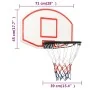 White polyethylene basketball backboard 71x45x2 cm by vidaXL, basketball backboards - Ref: Foro24-93664, Price: 62,23 €, Disc...