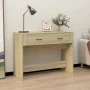 Mesa consola madera contrachapada roble Sonoma 100x39x75 cm de vidaXL, Mesas - Ref: Foro24-816779, Precio: 66,65 €, Descuento: %