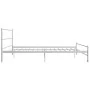 White metal bed frame 160x200 cm by vidaXL, Beds and slatted bases - Ref: Foro24-284696, Price: 117,60 €, Discount: %