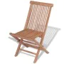 Klappbare Gartenstühle 4 Einheiten aus massivem Teakholz von vidaXL, Gartenstühle - Ref: Foro24-43040, Preis: 247,00 €, Rabat...