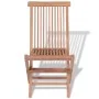 Sillas de jardín plegables 4 unidades madera maciza de teca de vidaXL, Sillas de jardín - Ref: Foro24-43040, Precio: 231,88 €...