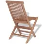 Sillas de jardín plegables 4 unidades madera maciza de teca de vidaXL, Sillas de jardín - Ref: Foro24-43040, Precio: 231,88 €...
