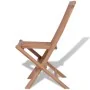 Folding garden chairs 4 units solid teak wood by vidaXL, Garden chairs - Ref: Foro24-43040, Price: 222,56 €, Discount: %