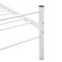 White metal bed frame 200x200 cm by vidaXL, Beds and slatted bases - Ref: Foro24-284698, Price: 84,01 €, Discount: %