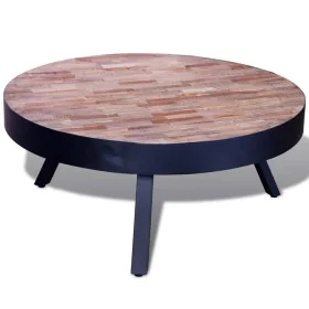 Mesa de centro redonda madera de teca reciclada de vidaXL, Mesas de centro - Ref: Foro24-241714, Precio: 140,52 €, Descuento: %