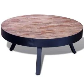 Round coffee table made of recycled teak wood by vidaXL, Coffee table - Ref: Foro24-241714, Price: 140,52 €, Discount: %