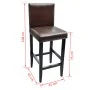 Küchenhocker 2 Einheiten dunkelbraunes Kunstleder von vidaXL, Küchenhocker - Ref: Foro24-240072, Preis: 184,45 €, Rabatt: %