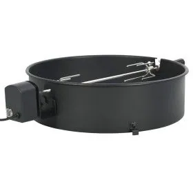 Black barbecue rotisserie ring kit 57 cm by vidaXL, Electric griddles and grills - Ref: Foro24-44290, Price: 108,02 €, Discou...