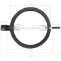 Black barbecue rotisserie ring kit 57 cm by vidaXL, Electric griddles and grills - Ref: Foro24-44290, Price: 108,02 €, Discou...