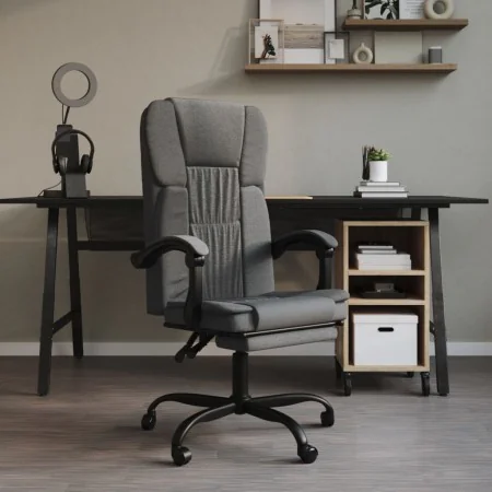 Dark Gray Fabric Reclining Office Chair by vidaXL, Office chairs - Ref: Foro24-349618, Price: 117,37 €, Discount: %