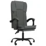 Silla de oficina reclinable de tela gris oscuro de vidaXL, Sillas de oficina - Ref: Foro24-349618, Precio: 117,37 €, Descuent...