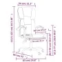 Dark Gray Fabric Reclining Office Chair by vidaXL, Office chairs - Ref: Foro24-349618, Price: 117,37 €, Discount: %