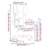 Silla de oficina reclinable de tela gris oscuro de vidaXL, Sillas de oficina - Ref: Foro24-349618, Precio: 117,37 €, Descuent...