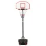 White polyethylene basketball basket 216-250 cm by vidaXL, basketball baskets - Ref: Foro24-93655, Price: 92,78 €, Discount: %