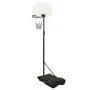 White polyethylene basketball basket 216-250 cm by vidaXL, basketball baskets - Ref: Foro24-93655, Price: 92,78 €, Discount: %