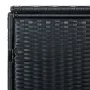 Double shed black rattan garbage container 148x80x111cm by vidaXL, Sheds - Ref: Foro24-43887, Price: 265,82 €, Discount: %